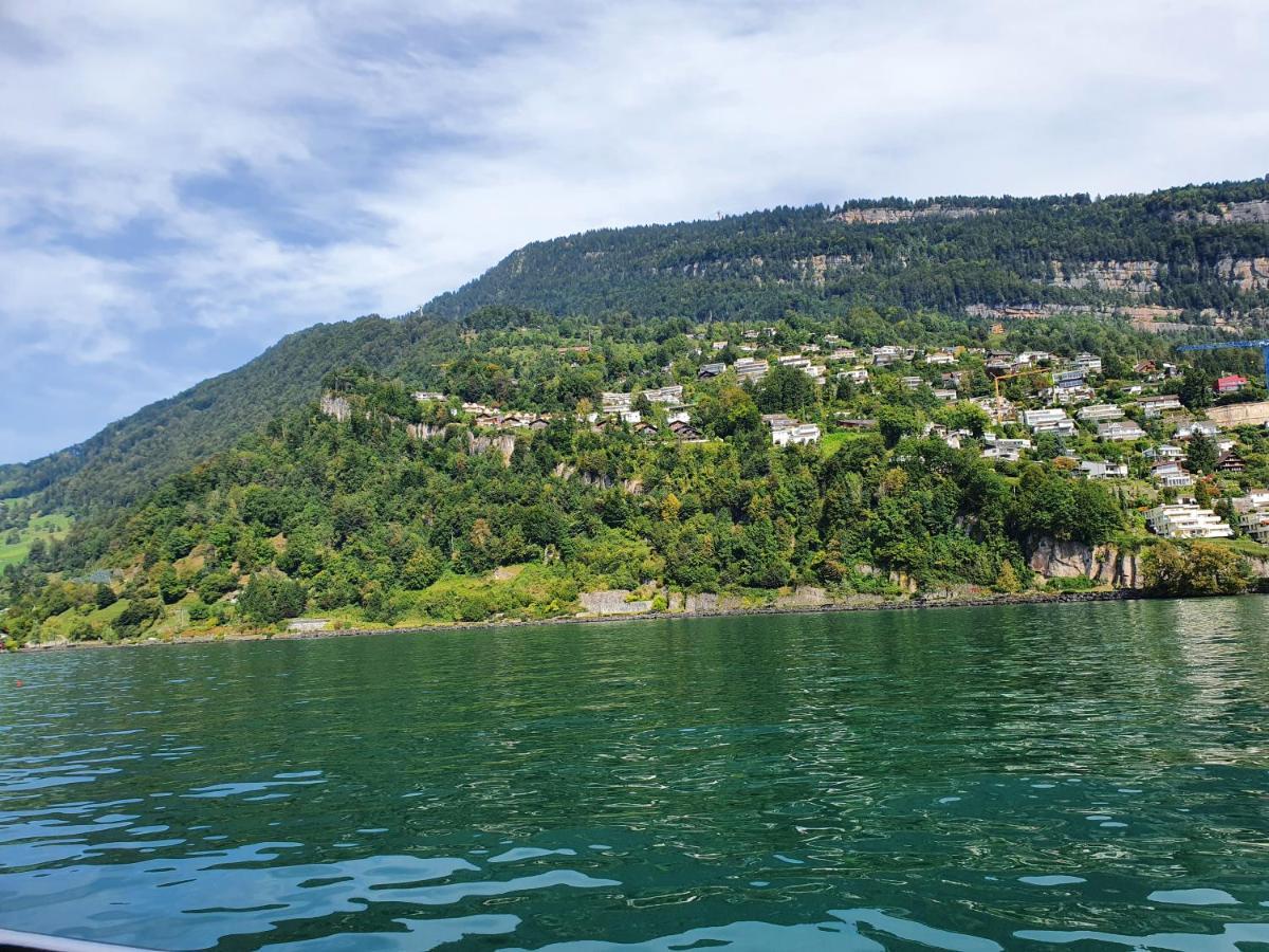 Priv. Apartment Bei Swiss Holiday Park Morschach Ngoại thất bức ảnh