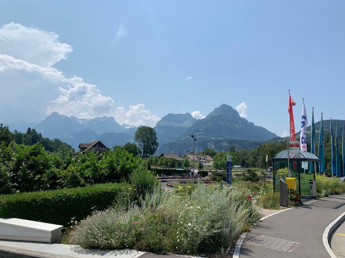 Priv. Apartment Bei Swiss Holiday Park Morschach Ngoại thất bức ảnh